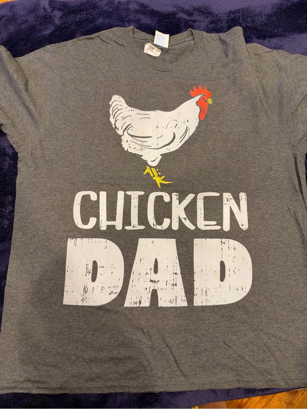 NWOTChicken Dad Graphic Tee - Gray
